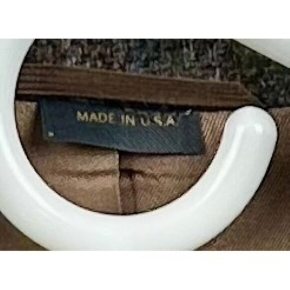 IMPERIAL by HAGGAR Vintage Men's 100% Wool Blazer Size 42R Brown Herringbone - Picture 5 of 8